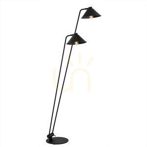 Argon GABIAN állólámpa struktúrált fekete acél 2x E27 168 cm állítható 7075 small 0