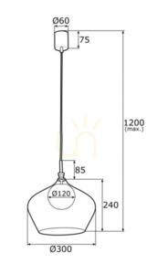 Függőlámpa Argon IRUN fehér üveg sárgaréz E14 4268 small 1