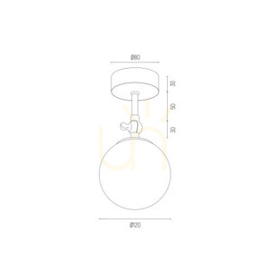 Fali lámpa ARGON LATINA fehér IP44 4003 small 2