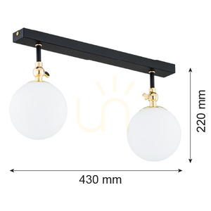 Fali lámpa Argon Latina fekete IP44 846 small 1