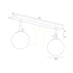 Fali lámpa Argon Latina fekete IP44 846 small 2