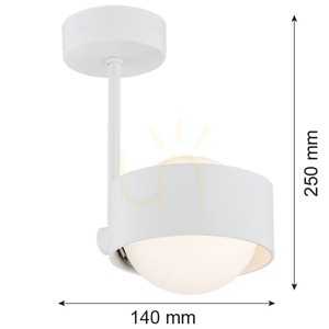 Függőlámpa ARGON MASSIMO PLUS fehér üveg IP44 8058 small 1