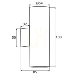 Fali lámpa Argon MITOS sárgaréz GU10 2x5W 913 small 13