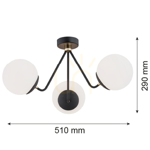 Csillár Argon TOMAR fehér opál üveg E27 510 mm 1478 small 1