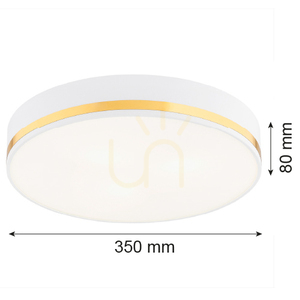 Argon AMORE 7035 fehér-arany mennyezeti lámpa, 2xE27, 35 cm small 7