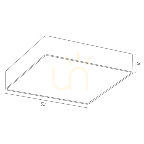 Jelölje be Plafond ARGON ATLANTIS 4051 fehér sárgaréz LED IP20 350 mm