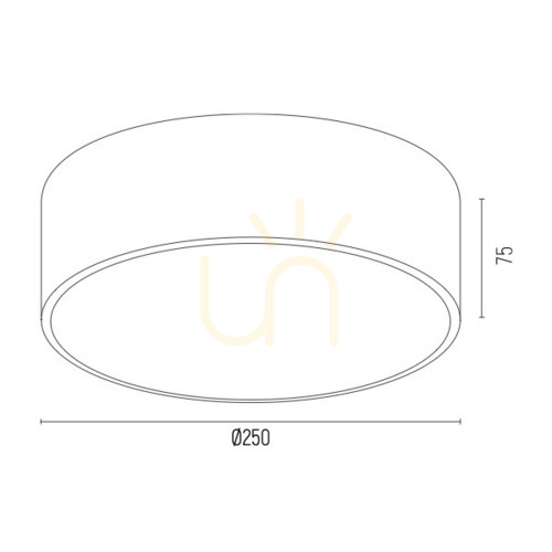 Jelölje be ARGON Atlantis 4077 fehér LED mennyezeti lámpa aranyfényű részletekkel 22,5 W 25 cm