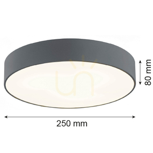 ARGON DARLING 3080 sötétszürke mennyezeti lámpa 2×E27 25 cm IP20 small 6