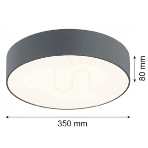 Plafond Argon Darling szürke 350 mm E27 2x15W 659 small 6