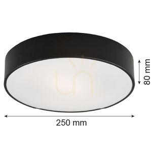 Plafond ARGON Darling fekete 250 mm 2xE27 IP20 3081 small 7
