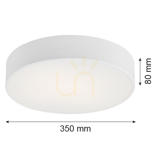 Kilátás ARGON DARLING 660 fehér mennyezeti lámpa, 2 × E27, 35 cm ARGON DARLING 660 fehér mennyezeti lámpa, 2 × E27, 35 cm