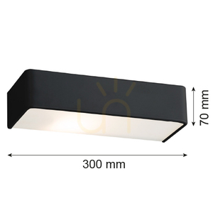 Fali lámpa Argon RODAN fekete E27 300 mm IP20 3075 small 2