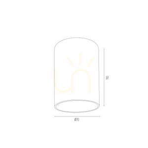 Argon TYBER 3119 fehér mennyezeti lámpa GU10 1 × 5 W small 2