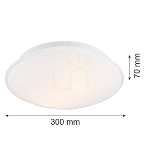 ARGON GIN 694 mennyezeti lámpa, fehér opálüveg, 2×E27, 30 cm small 5