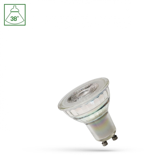 Jelölje be Led Gu10 230 V 5,5 W Smd 38st Ww üveglencsével Dimmelhető spektrummal