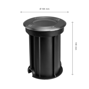 Lucca Connect Gu10 250 V Ip67 Fi110x140 szürke kerek föld, fej fölött, keresztben small 3