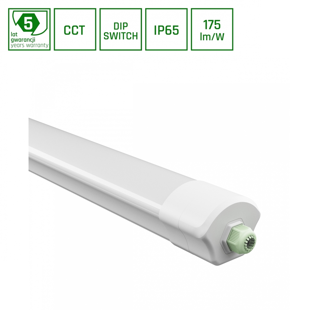 Jelölje be Limea Vario Hermetic 1500mm 30/40/50 W Cct 230 V 120st Ip65 Ik08 Fehér 5 év garancia. Limea Vario Hermetic 1500mm 30/40/50 W Cct 230 V 120st Ip65 Ik08 Fehér 5 év garancia.