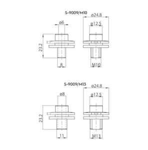 ALU M13 csatlakozó 9009 és S-9000 / M adapterekhez, STUCCHI gyűjtősínekhez 1 ALU M13 csatlakozó 9009 és S-9000 / M adapterekhez, STUCCHI gyűjtősínekhez small 1