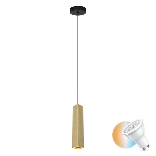 Jelölje be Italux fekete GU10 LED függőlámpa PND-28394-1-GD