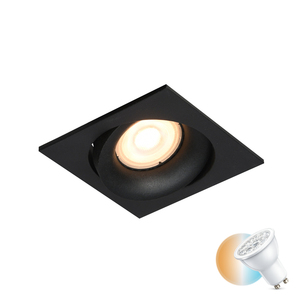 Süllyesztett lámpatest Italux Ponar GU10 fekete alumínium DL-26451-GU10-BK small 0