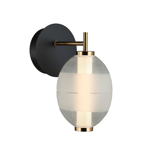 Jelölje be Italux LED fali lámpa fekete-fehér üveg WL-45372-1-WH-CL