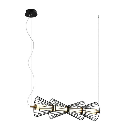 Jelölje be Italux fekete LED függőlámpa 63 cm PND-63849-4-BK