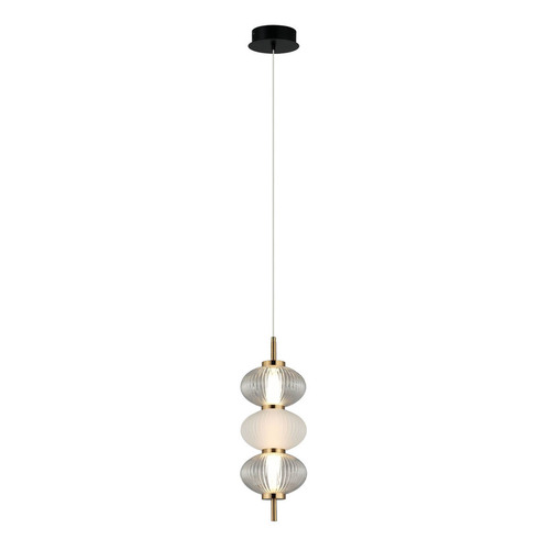 Jelölje be Italux LED függőlámpa fekete üveg 16 cm PND-84938-3-BK