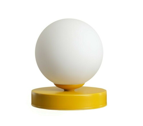 Jelölje be Asztali lámpa Aldex Ball Mustard S sárga fém 14 cm 1076B14_S