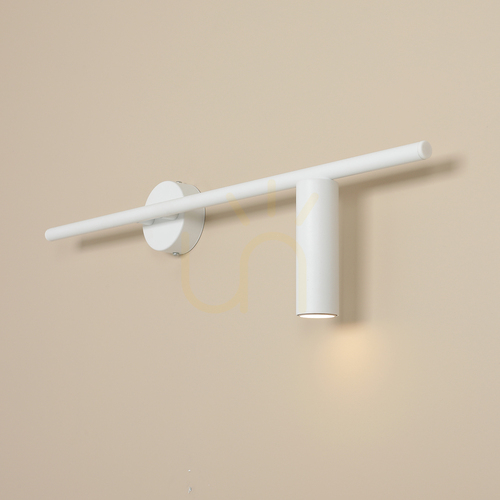 Jelölje be Aldex Trevo Wall All White fali lámpa, jobbos, matt fehér, 60 cm, GU10 mini 1104C_2