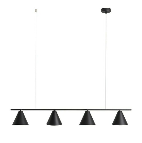 Jelölje be Függőlámpa Aldex Form 4 fekete fém LED 4x15W 1108L1