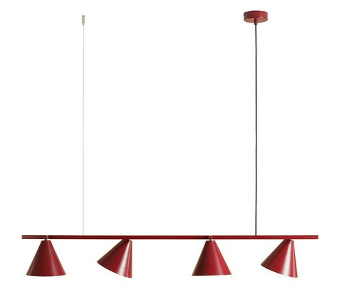 Jelölje be Függőlámpa Aldex Form 4 vörösbor 4xE27 120 cm 1108L15
