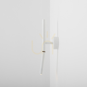 Aldex Stick All White 1084C fehér fém G9 fali lámpa, 36 cm small 2