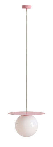 Jelölje be Függőlámpa Aldex Loop Baby rózsaszín üveg-fém 40 cm 1125G18_L