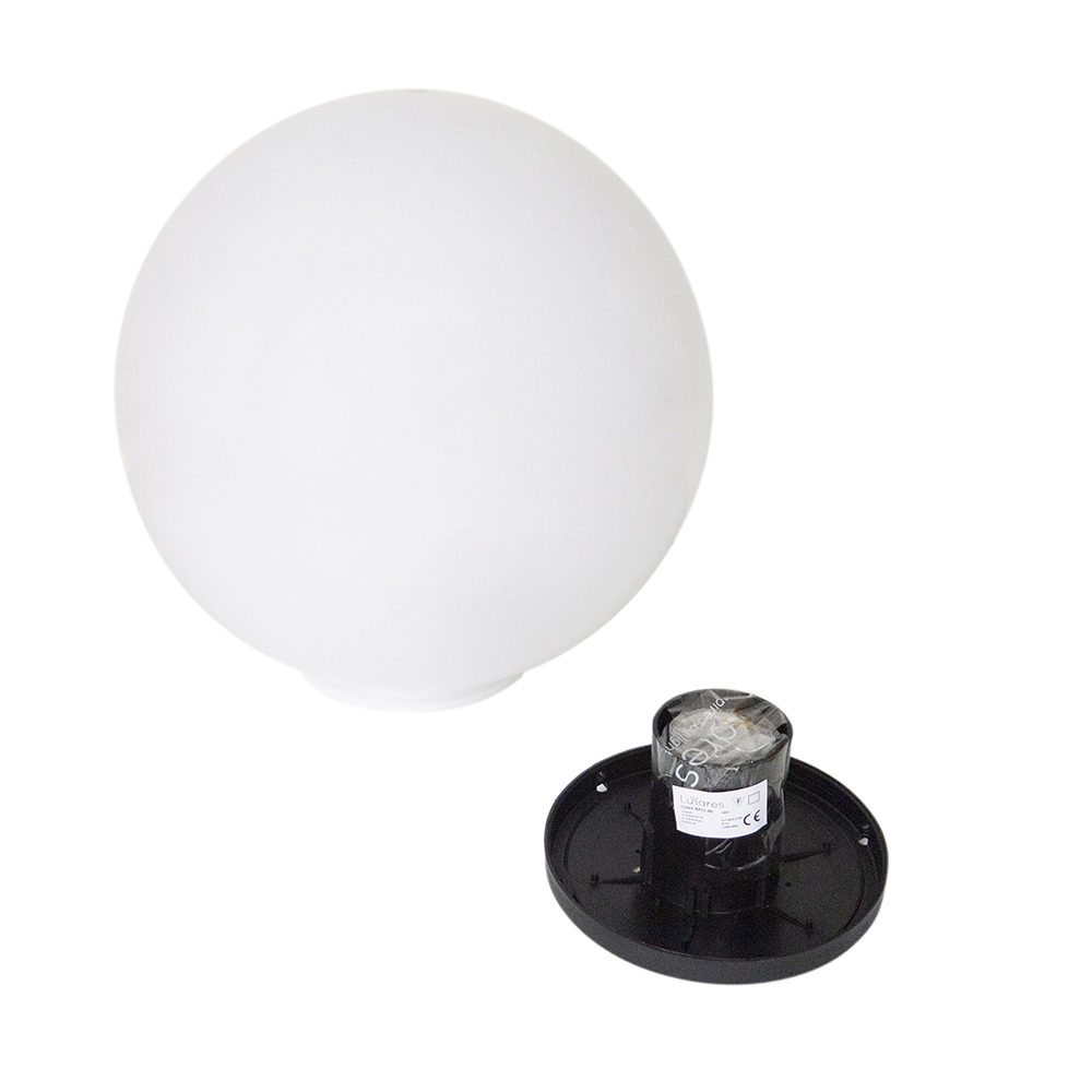 Jelölje be Fényes fehér kerti gömb – LUNA BALL 50 cm, rögzítőkészlettel, 3 méteres kábellel és földbe szúrható rúddal – UV-álló Fényes fehér kerti gömb – LUNA BALL 50 cm, rögzítőkészlettel, 3 méteres kábellel és földbe szúrható rúddal – UV-álló