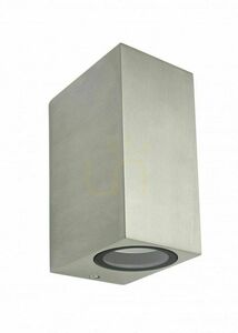 Kültéri fali lámpa SU-MA MINI 5002 BR szálcsiszolt alumínium 2x35W small 0
