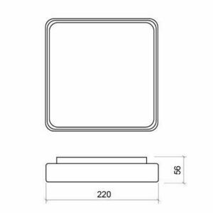 Plafond IP65 Plug220 12W 3000/4000K fehér Dali. small 0