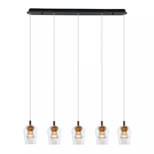 Jelölje be Tasa függőlámpa 5xLED fekete PL0143-5