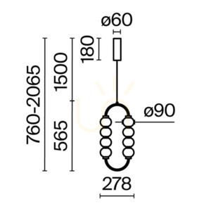 AMULET függesztéklámpa MOD555PL-L11G3K Maytoni small 8
