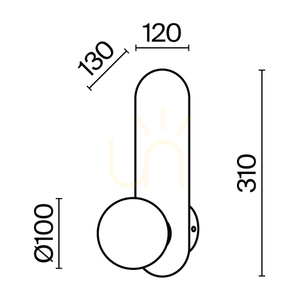 Fali lámpa BAO MOD419WL-01G Maytoni small 12