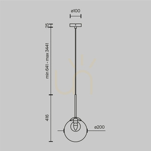 BASIC FORM függőlámpa MOD521PL-01G3 Maytoni small 7