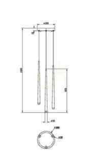CASCADE függesztéklámpa MOD132PL-L18BSK Maytoni small 5