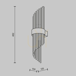 Fali lámpa FRAME MOD174WL-02G Maytoni small 12