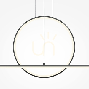 HALO LED függőlámpa 40W 3000/4000K szilikon búra fekete 143 cm MOD247PL-L49BK Maytoni small 3