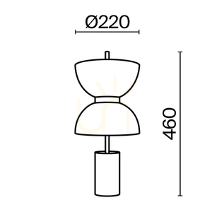 KYOTO MOD178TL-L11W3K asztali lámpa Maytoni small 9