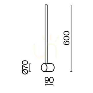 LIGHT STICK fali lámpa MOD237WL-L6BS3K Maytoni small 7