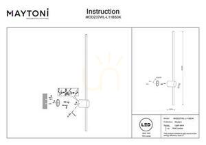 LIGHT STICK fali lámpa MOD237WL-L11BS3K Maytoni small 6