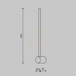 LIGHT STICK fali lámpa MOD237WL-L6B3K Maytoni small 6
