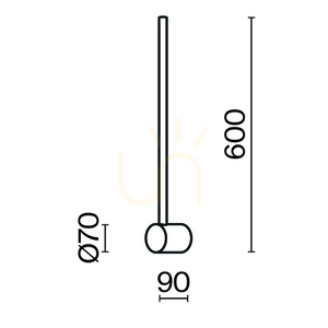LIGHT STICK fali lámpa MOD237WL-L6B3K Maytoni small 7