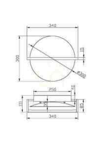 Maytoni MIRA MOD279WL-L14B3K fali lámpa fekete fehér koronggal LED 14 W 3000 K 34 × 30 cm small 12