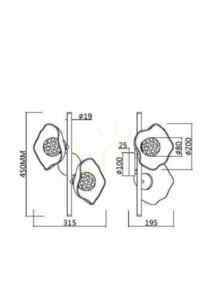 Fali lámpa MIRACLE MOD207WL-02BS Maytoni small 7